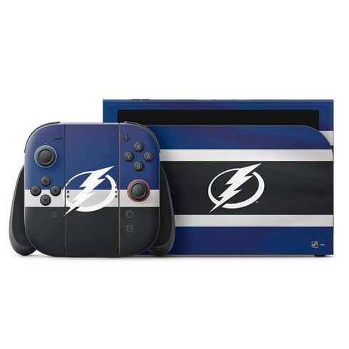 NHL Tampa Bay Lightning Alternate Jersey Nintendo Switch 2 (2025) with Joy-Con Skin